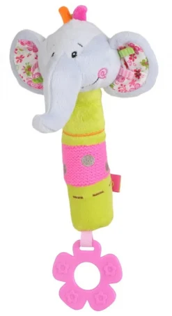 Zabawka z piszczkiem - słonik | Babyono  1193