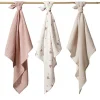 Zestaw pieluszek z muślinu marszczonego 3szt 70x70cm | Babyono 282/03