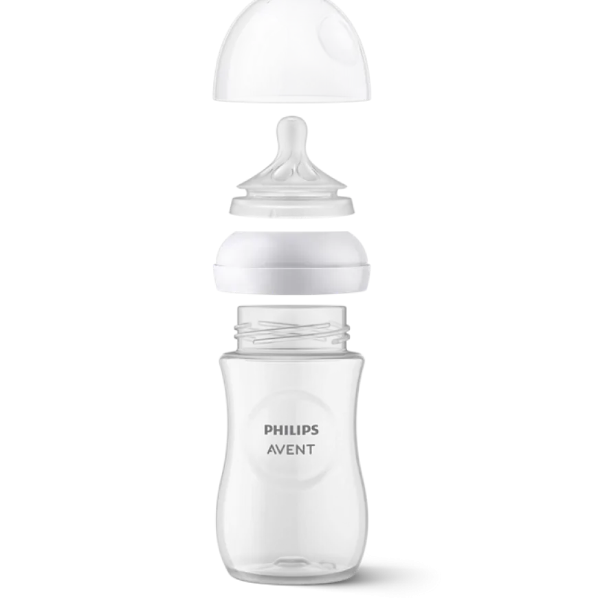 Zestaw startowy 4szt butelek Responsywnych Natural + szczotka i smoczek 0-6m | Avent
