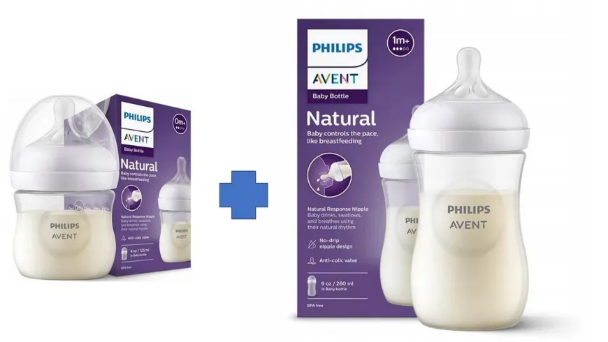 Zestaw 2szt butelek Responsywnych Natural 125ml i 260ml | Avent
