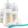 Zestaw 3szt butelek Responsywnych Natural + szczotka | Avent