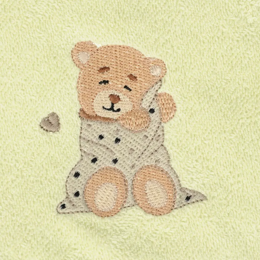 Zielone okrycie kąpielowe frotte 100x100 | Maxi - BabyMatex