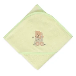 Zielone okrycie kąpielowe frotte 100x100 | Maxi - BabyMatex